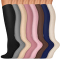 Copper Compression Socks 15-20 mmHg for Men & Women 8 Pairs – Circulation Support for Nurses, Travel, Running, Hiking, Soccer by Iseasoo