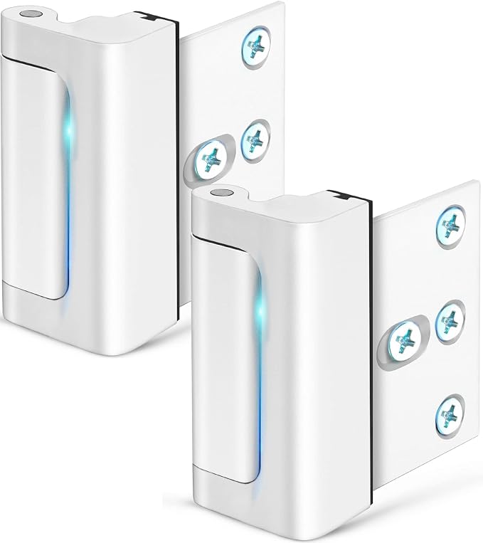 Door Lock for Kids Safety Home Security Front Door Reinforcement Lock Latch | Child Proof Door Safety Locks from Inside, Top Flip Latches Lock Withstands 800 lbs for Inward Swinging Doors High Night Lock - Image 10