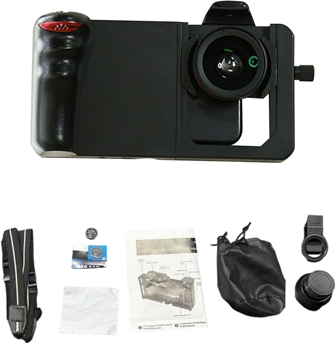 Zopsc Smartphone Video Grip Wide Angle Macro Lens Photography Kit for ProfessionalGrade Content Creation, BT Control Handle and VibrationReducing Design, Universal Mobile Phone Stabilizer, 210mAh - Image 6