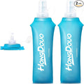 2 Packs Soft Flask, 17oz/500ml TPU Collapsible Soft Water Bottle for Hydration Pack, Running Vest, BPA-Free Folding Water Bottles for Hiking Cycling Climbing Running Outdoor Sports by Unknown
