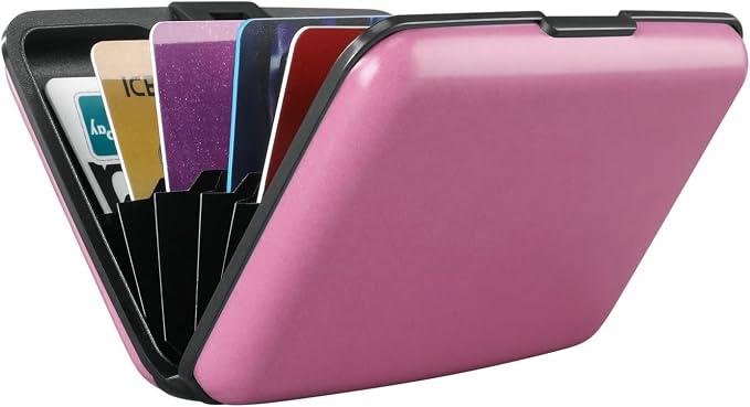 RFID Blocking Credit Card Protector Case Holder Wallet for Men Women | RFID Blocking Credit Card Protector Aluminum ID Case Hard Shell Business Card Holders Metal Wallet for Men or Women - Image 6