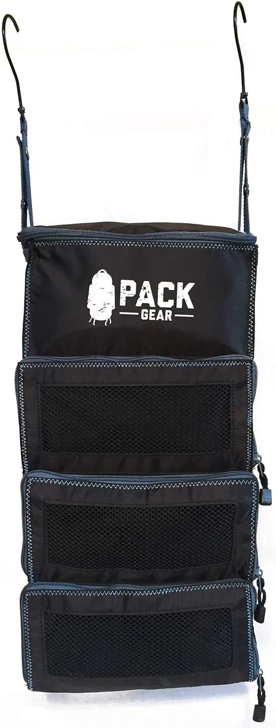 Hanging Carry-On Organizer - Our Standard Hanging Luggage Organizer Fits Any Carry On - Our Packing Cubes For Travel Use Mesh Windows to Make Finding Clothes Easy (Black, S) - Image 9