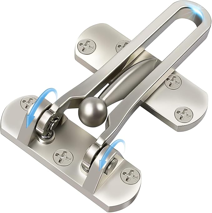 Door Safety Locks from Inside Swing Bar Door Lock Latch for Home Security | Swing Bar Door Latches Guard for Front Door Safety Child Proof Reinforcement Door Stopper for Kids Home Hotel Patio Apartment by CRANACH