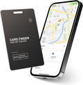 Wallet Tracker Card，IP68 Water Proof Tracking Card for Luggage Tags, Rechargeable Thin GPS Smart Finder for Luggage Tag,Passports and More Phone Finder(iOS Only) (Black) by ZGAGFZ