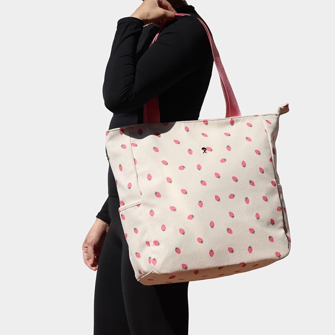 ESVAN Original Floral Water Resistant Large Tote Bag Shoulder Bag for Gym Beach Travel Daily Bags Upgraded - Image 2