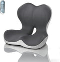 Ergonomic Memory Foma Car Seat Cushion Reducing Sciatica Pressure | Truck Driver Long Sitting Hemorrhoid Pillow, Thick Non Slip Wheelchair Cushions, Comfort Chair Back And Tailbone Cushion by Unknown