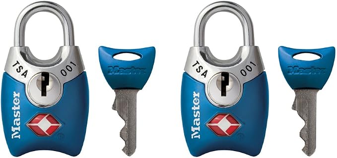 Master Lock 4689T TSA Approved Keyed Lock, 2 Pack, Colors May Vary by Unknown