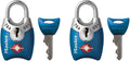 Master Lock 4689T TSA Approved Keyed Lock, 2 Pack, Colors May Vary by Unknown