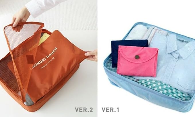 Mossio 7 Set Packing Cubes with Shoe Bag - Compression Travel Luggage Organizer - Image 4