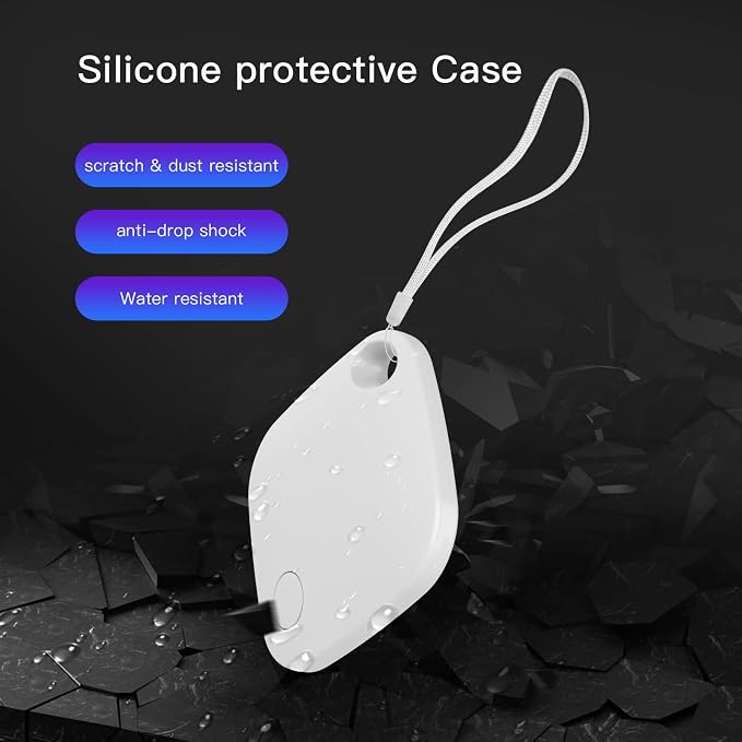 Air Tracker Tag 4 Pack Bluetooth Luggage Tracker tag Locator Works with Apple Find My,Smart Tracker for Suitcase, Bag, Backpack, Wallet,Replaceable Battery Smart tag Item Finder - Image 3