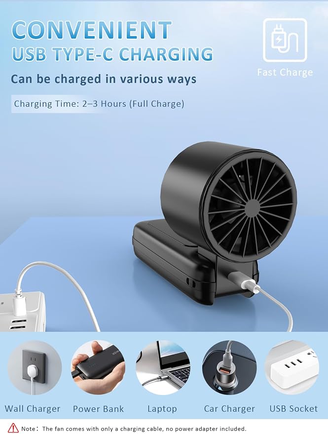 Handheld Fan, Portable Fan, 1-100 Speed Adjustable Turbo Fan, 5000mAh Rechargeable Mini Personal Fan with Foldable Design and LED Display for Travel, Office, Home and Outdoor Use Pink - Image 7
