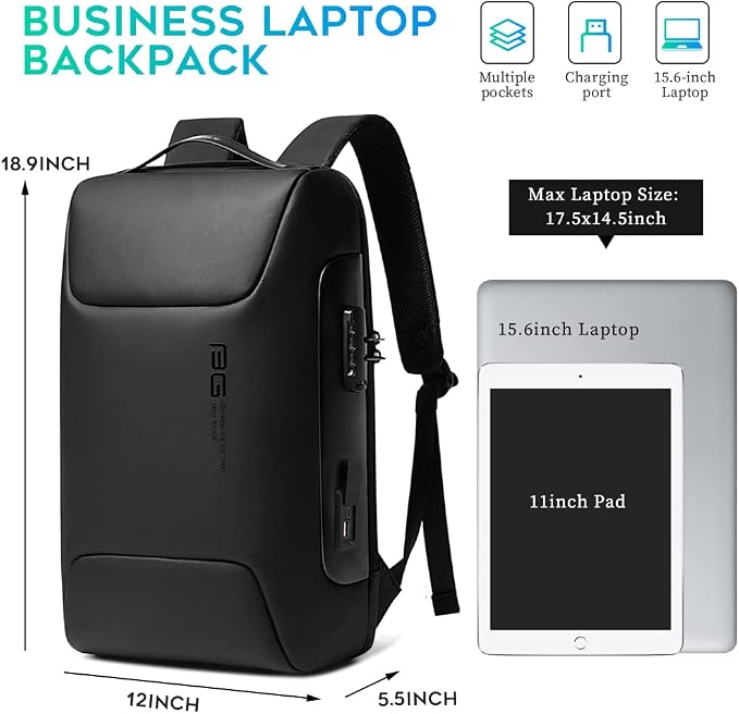 BANGE Tech Laptop Backpack Fits for 15.6 Notebook - Image 4