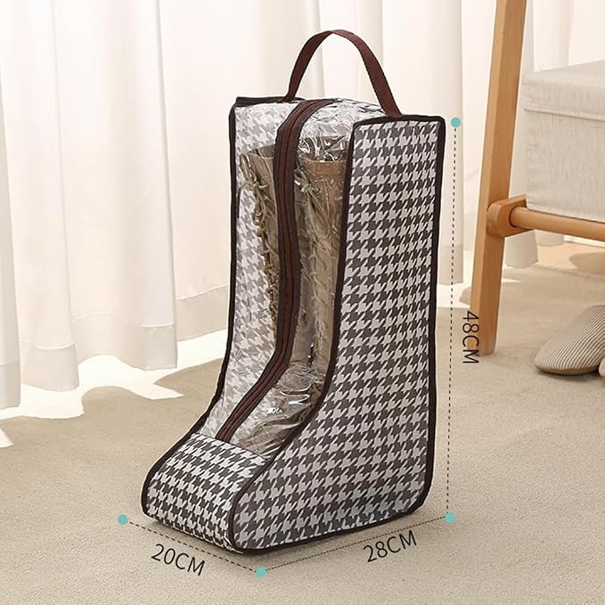 Travel Shoe Bags Tall/Short Boots Storage Bags Dust-proof Shoe Storage Organizer Shoe Pouch with Zipper for Travel and Daily (1 pack tall and 1 pack short) - Image 3