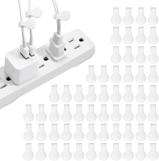 Wrap-It Storage Cable Labels - Mini (60 Pack) White | Cord Labels, Wire Labels, Cable Tags and Wire Tags for Cable Management and Organizer for Electronics, Computers by Wrap-ItStorage