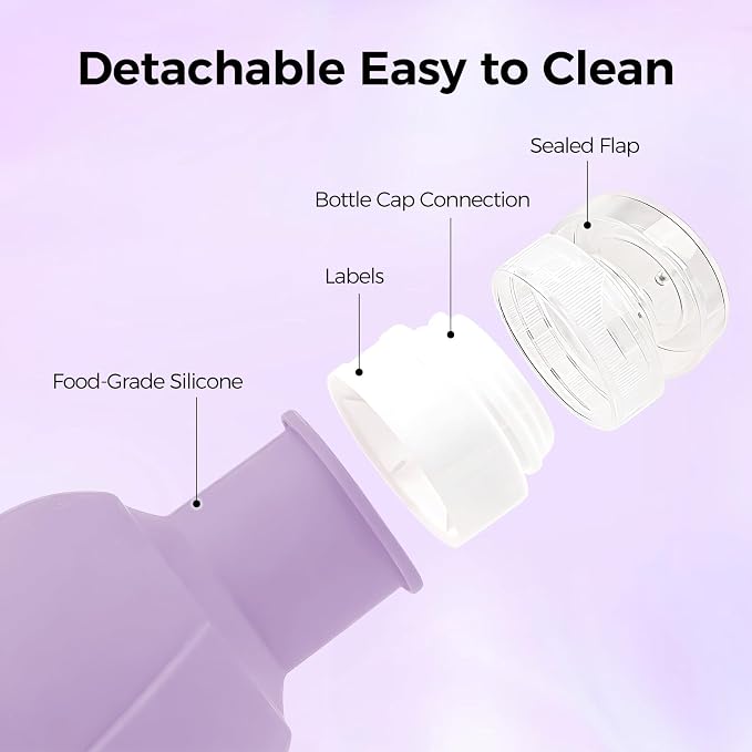 Travel Bottles for Toiletries - TSA Approved Portable Travel Containers for Toiletries, Leak Proof Travel Tubs Refillable Liquid for Shampoo Conditioner Lotion Body Wash,5 Colors - Image 5
