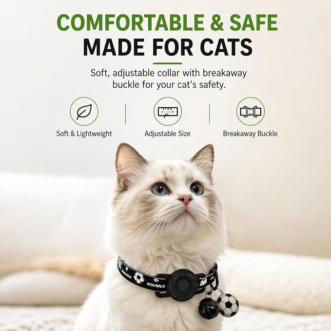 GPS Collar for Cats,Pet Tracker (Android Only) Smart tag,Waterproof Compatible with Google Find My,No Monthly Fee,Advanced Tracking Solution Smart Collar for Pet Safety Ideal Small Large Cats - Image 8