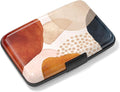 Rimilak Aluminuml Credit Card Holder,Abstract Marble | Mini Credit Card Wallet RFID Blocking Slim Metal Hard Case for Women Men by Rimilak