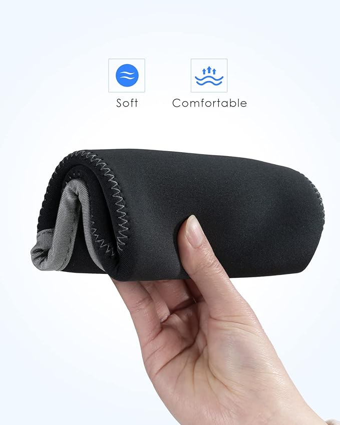 LENTION Medium Gray Travel Electronic Organizer Pouch with Hook-and-Loop | Compact Tech Storage Fits Adapter, Mice, Charger, Power Bank & Cable to Keep Daily Travel Accessories Neatly Sorted - Image 4