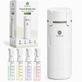 4 in 1 Travel Dispenser Bottle Four One Items Toiletry Containers Shampoo for Toiletries 4in -1 Soap 4-in-1 Leak Proof Rotatable Setpump Creams Sized TSA Refillable Lotion Cosmetic to Fill (White) by Unknown