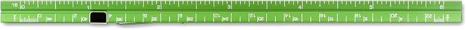Alumicolor 3611-6 Aluminum Combination Pocket Scale With Clip, 6IN, Green - Image 3