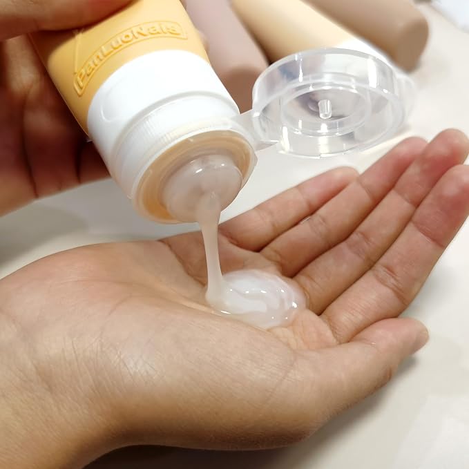 Silicone Travel Bottles for Toiletries, TSA Approved Leak-Proof Toiletry Containers for Airplane & Vacation - Image 3