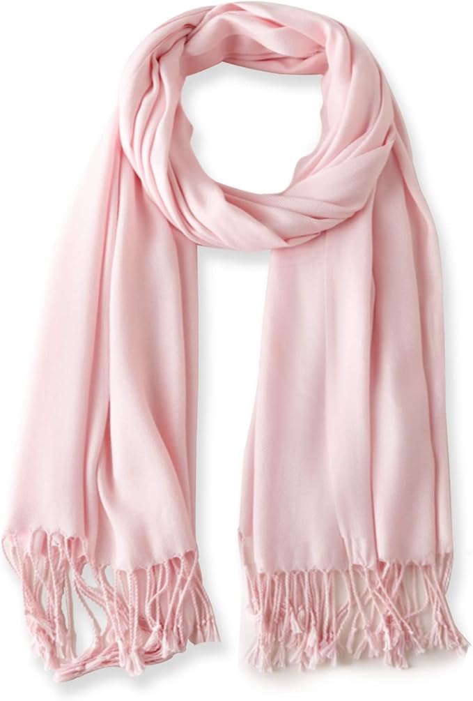 Soft Silky Pashmina Shawl Wraps Solid Colors Scarf for Wedding Evening Dresses - Image 5