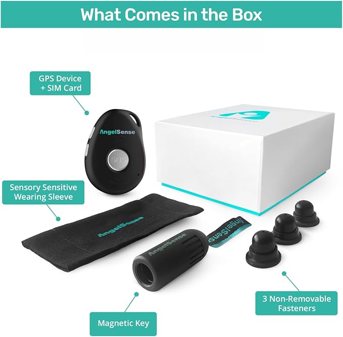 AngelSense GPS Tracker for Kids - Autism, Elderly, 1 Year Service Included | App with Real-Time GPS, 2-Way Voice, SOS Button, First Responder Alerts, AI Risk Alerts, Safe Ride Monitoring, Fall Detection - Image 3