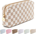 Makeup Bag for Women, Travel Cosmetic Organizer, Waterproof Toiletry Pouch | Small Nylon Cosmetic Bag with Zipper, Water-Resistant Beauty Pouch for Purse, Travel Essentials, Make up Case by Embla