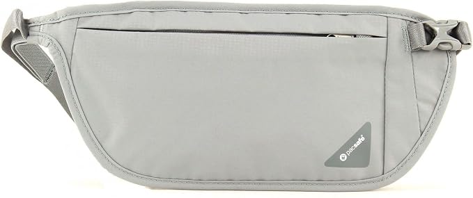 Pacsafe Coversafe V100 Anti-Theft RFID Blocking Waist Wallet, Neutral Grey by Pacsafe