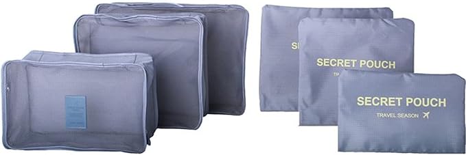 Mossio 7 Set Packing Cubes with Shoe Bag - Compression Travel Luggage Organizer - Image 2