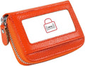 Women's RFID Blocking 12 Slots Credit Card Holder Leather Accordion Wallet by Cynure
