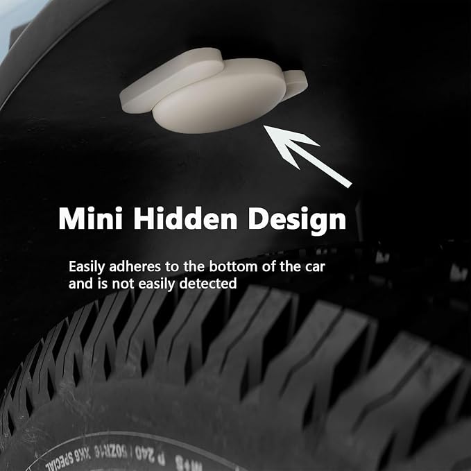 GPS Tracker for Vehicles,No Monthly Fee GPS Car Tracker,Car Locator Work with Apple Find My(iOS Only),Mini GPS Tracker with Magnetic Case (White,2PCS) - Image 5