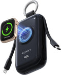 RORRY CharmGo Pro 45W Portable Charger Power Bank 10000mAh Battery Pack | Fast Charging, Built-in Cables, 3-in-1 Keychain Design, for iPhone, Apple Watch, iPad, MacBook, Travel Essential, Pocket Size by RORRY
