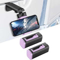 2 Pack Airplane Phone Holder, 360 Multi-Angle Adjust Mount | Universal Travel Essentials Phone Stand for Airplane Seat, Flying, Compatible with Phones for Hands-Free Viewing, Purple by Huogantom