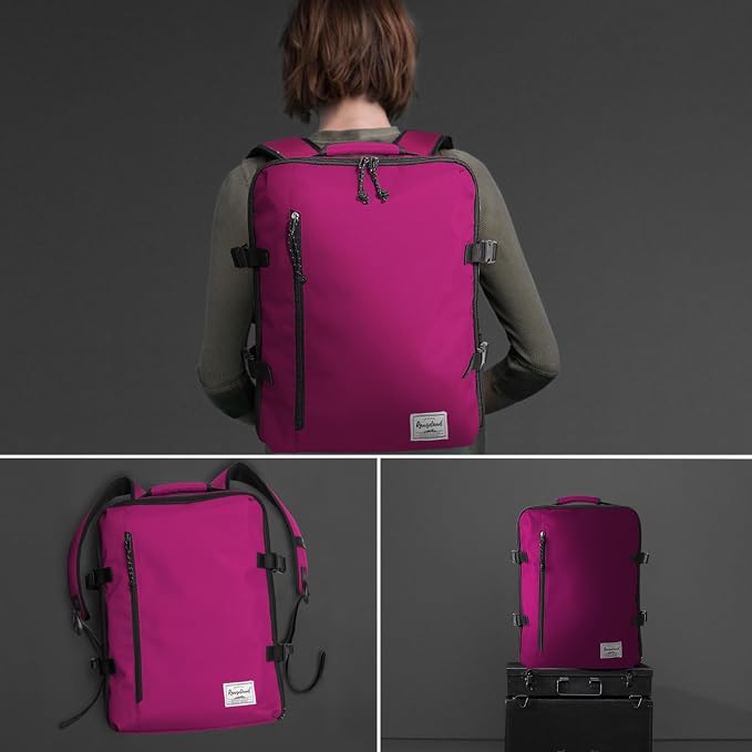 Lightweight Backpack for Women Airline Approved Weekender Bag with Separate Laptop Compartment, Travel Gym Sport, Orchid - Image 6