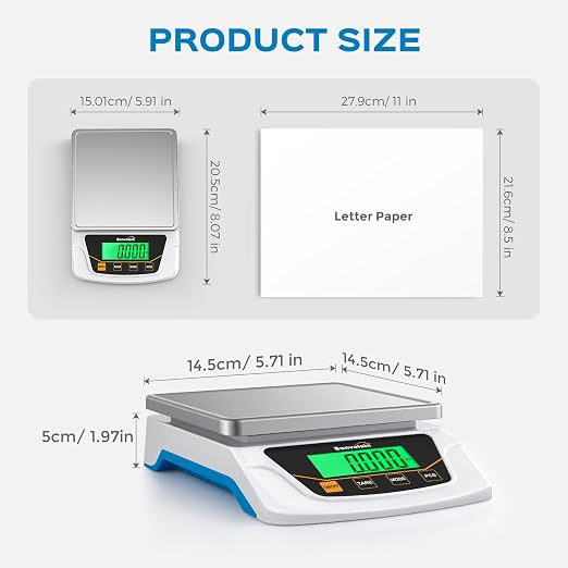 Digital Scale 0.1 Gram Accuracy Precision Lab Scale 6000g Scientific Digital Balance for Laboratory, Jewelry Weighing - Image 6