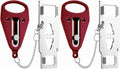 Portable Door Lock 2 Pack for Travel – Hotel Door Locks for Travelers Security – Door Safety Lock from Inside for Home & Apartment – Travel Locks for Hotel Rooms – (Red) by PocketLock