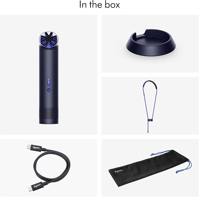 Dyson HushJet Mini 3-in-1 Bladeless Personal Fan (Ink/Cobalt) | Powerful, Quiet Evaporative Cooling | Handheld, Wearable & Desktop, 25 m/s Max airflow, 5 Speeds + Boost, 6 hr Runtime - Image 3