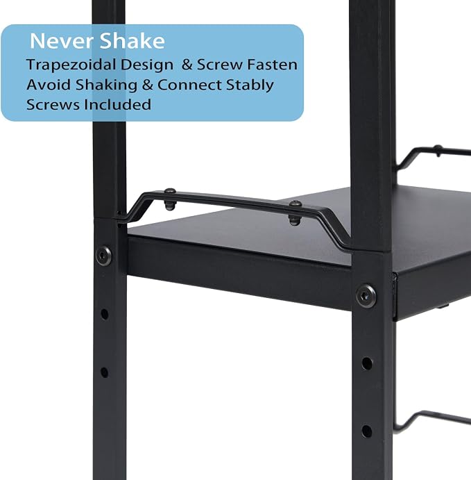 X-cosrack 25.5 Inches 3 Pack Expandable Cabinet Shelves, Stackable Shelf Organizer for Kitchen Cabinet Countertop Storage, Adjustable Counter Cupboard Pantry Organizer Shelf Rack Stand Riser, Black - Image 9