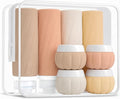 Redfly 13-Piece TSA-Approved Travel Size Bottles for Toiletries, Leak proof | Travel Size Containers, BPA-free silicone, clear toiletry bag, under 3.4oz, wide mouth,travel essentials for shampoo, lotion by Redfly