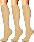 Compression Socks for Women & Men (3 pairs) - Best Support for Nurses, Running, Hiking, Recovery & Flight Socks by BLUEENJOY