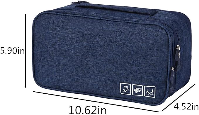 Portable Underwear Bra Storage Bag Waterproof Travel Organizers Multi-Layer Toiletry Packing Cube - Image 2