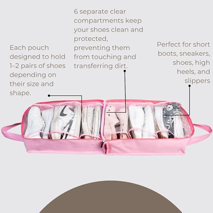 Shoe Bag for Travel, Portable Storage Organizer for Women and Men - Image 2