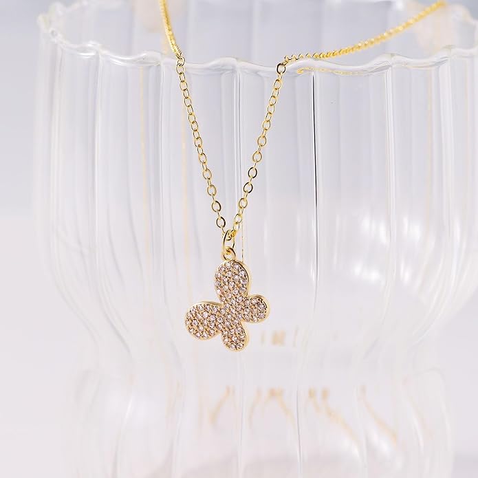 Gold Necklace for Women, Dainty Charm Pendant Necklace Jewelry Gift | 14K Gold Plated, Cute, Delicate, Adults, Non Tarnish, Hypoallergenic, Accessories - Image 5