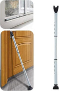 Door Security Bar Adjustable Door Jammer Door Stopper | Sliding Door Security Bar Barricad 2 in 1 Heavy Duty Window Security for Home Patio Door Apartment Travel Hotel Dorm by HoneSecur