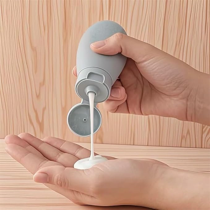 21 PCS Refillable Toiletry Bottles with Toiletry Bag for Travel Containers Empty Squeeze Leakproof Accessories for Toiletries Shampoo Lotion Body Wash (BPA Free) - Image 7
