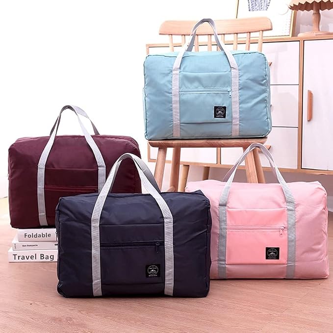 Travel Bag 4PCS Foldable Duffle Carry on Tote Weekender Overnight Luggage Bag - Image 7