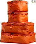 ANTLER - Compression Packing Cubes for Travel, Luggage Organiser for Suitcases or Bags, Travel Accessories, Set of 4, Coral by Unknown