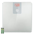 GE Bathroom Scale for Body Weight, Digital Smart Accurate 400 lb Weighing | Basic Bath Weight Watcher Scales, Bluetooth Electronic Home Weighing Machine for Weight and BMI Tracking, 11", Silver Grey by Unknown