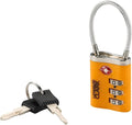 Lewis N. Clark Travel Sentry Combo Lock with Keys, Orange, One Size by LewisNClark